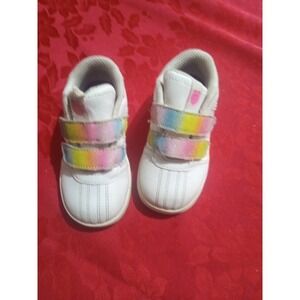 K Swiss White/ Rainbow Size 7 In Girls
